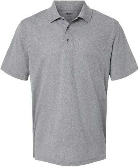 SHIRT, POLO, SHORT SLEEVE, COTTON, GRAY HEATHER,