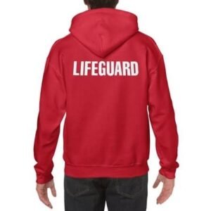 SWEAT SHIRT, LIFEGUARD, HOODIE, RED