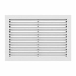 GRILLE, ALUMINUM, WHITE,