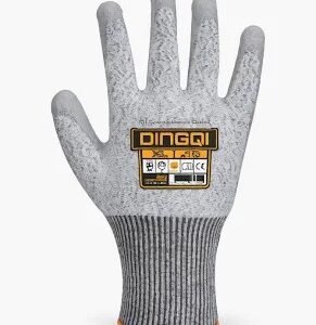 GLOVES, CUT-RESISTANT, NYLON/STAINLESS STEEL, BLACK,