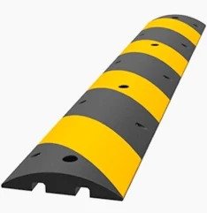 BUMP, SPEED, ROAD, w/LAG BOLTS, RUBBER