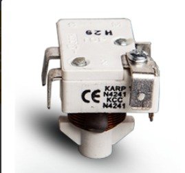 RELAY, ELECTROMAGNETIC, SINGLE POLE, WHITE, 125/250 V,