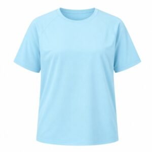 SHIRT, SHORT SLEEVE, POLYSTER, WOMEN, V2X, COLUMBIA BLUE