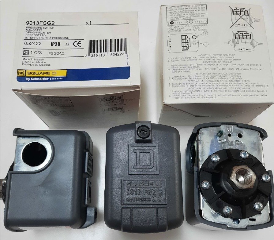 SWITCH, PRESSURE, 1POLE, 110 V, 14-2/5 A