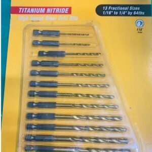 DRILL SET, TWIST, (BIT), HIGH SPEED, STEEL