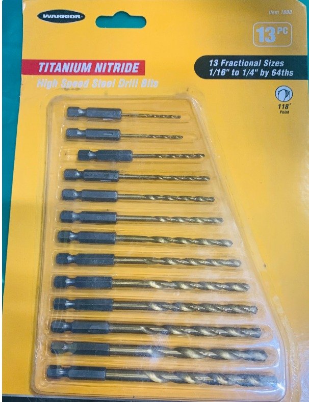 DRILL SET, TWIST, (BIT), HIGH SPEED, STEEL