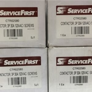 CONTACTOR, 3 POLE, 30A, 110-120V COIL, 600VAC, TRANE, CTR02580 CONTACTOR, 3 POLE, 30AMPS