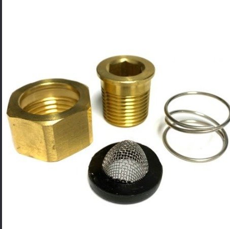 SWIVEL, JOINT, w/ STRAINER, BRASS