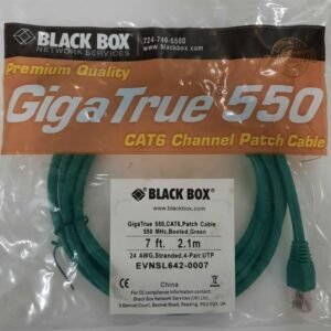 CABLE, CAT6, RJ-45, 550 MHZ, GREEN,