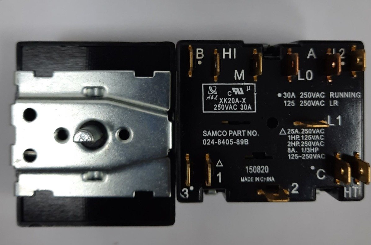 SWITCH, ROTARY, 5A - 25 AMPS, 250 VAC