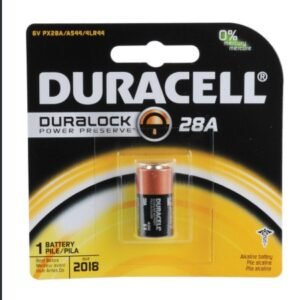 BATTERY, NONRECHARGEABLE, 28A, 6V, 112 MAH, MANUFACTURER: DURACELL,