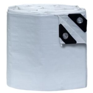 TARPAULIN, POLYETHYLENE, WHITE,