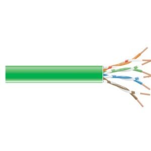 CABLE, CAT6, PVC, GREEN, 24 AWG, 550-MHZ
