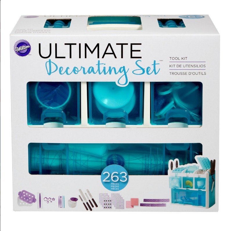 ULTIMATE PROFESSIONAL CAKE DECORATING SET, CADDY WITH 177 PIECES