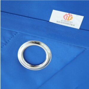 FLAME RETARDANT BLACK OUT DRAPES (CURTAINS)MIN.40"W X 36"L (BEGOODTEX FLAME FIRE RETARDANT CURTAIN PASS SGS CERTIFICATION, ROYAL BLUE, 42"W X 63" L