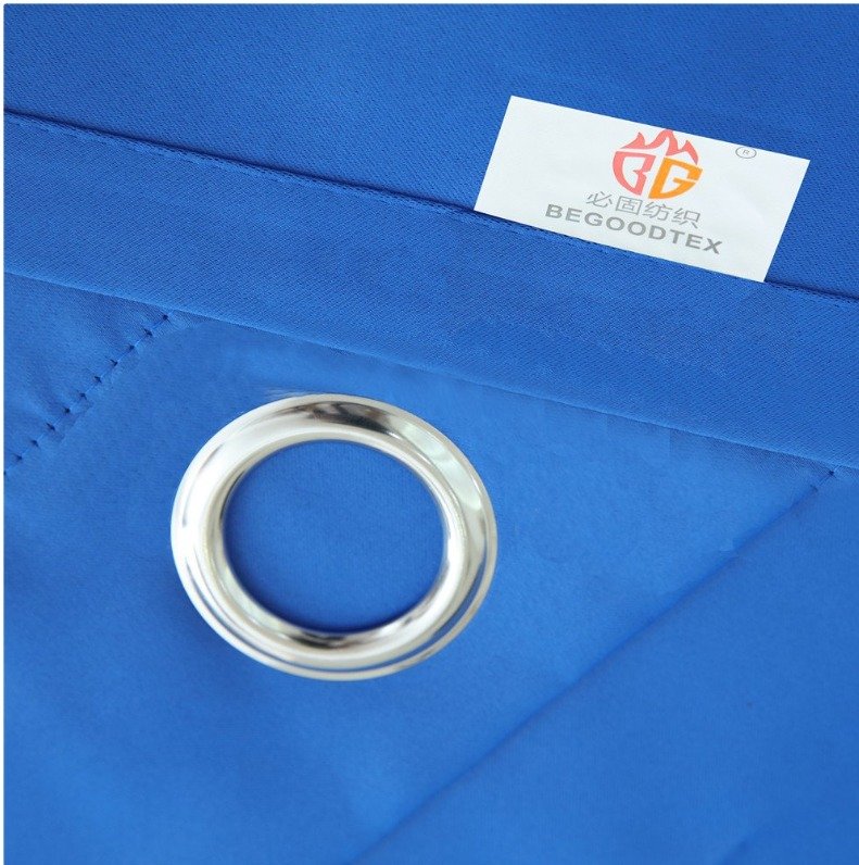 FLAME RETARDANT BLACK OUT DRAPES (CURTAINS)MIN.40"W X 36"L (BEGOODTEX FLAME FIRE RETARDANT CURTAIN PASS SGS CERTIFICATION, ROYAL BLUE, 42"W X 63" L