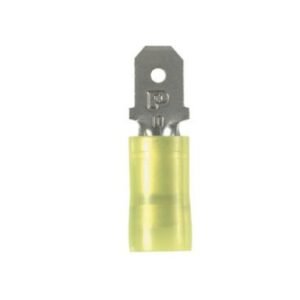 TERMINAL, QUICK DISCONNECT, MALE, INSULATED, YELLOW,
