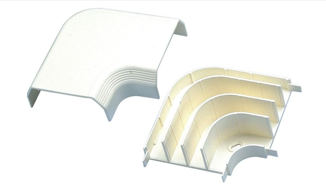 ELBOW, RACEWAY, OFF-WHITE