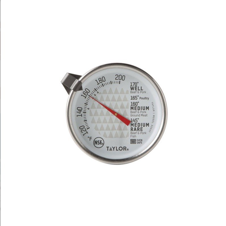 OVEN THERMOMETER 2" DIAL ANALOG STAILESS STEEL, 100 TO 600 ?F, 50 TO 300 ?C