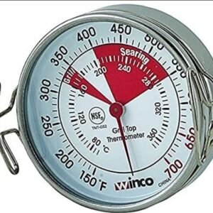 GRILL THERMOMETER, 2.5" DIAL, CAST ALUMINUM,