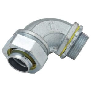 BOX CONNECTOR, ELECTRICAL, ANGLE, LIQUIDTIGHT, IRON MALLEABLE, 1/2 INCH