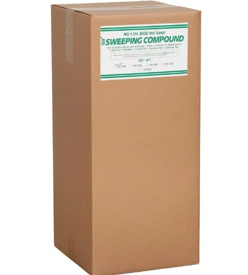 SWEEPING COMPOUND, OIL BASE, 100 LB