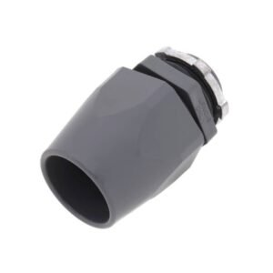 ADAPTER, ELECTRICAL CONDUIT, STRAIGHT, LIQUID-TIGHT, PVC, GRAY, 1 INCHES