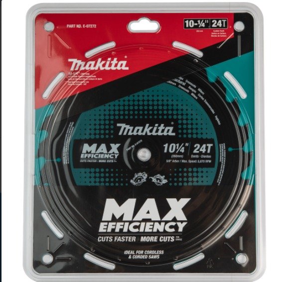 E-07272-10-1/4 24T CARBIDE-TIPPED MAX EFFICIENCY CIRCULAR SAW BLADE, FRAMING