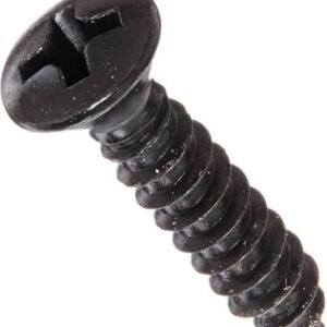 SCREW, TAPPING, OVAL HEAD, BLACK,