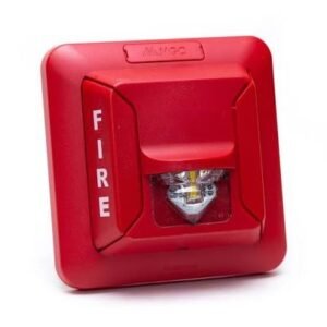 ALARM, STROBE, RED, 12/24V,