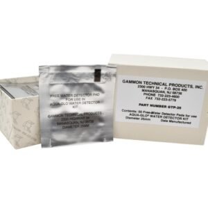 DETECTOR PAD, FREE WATER, AQUA-GLO, 25 MM, MANUFACTURER: ASTRODYNE INC., CLARIANT CORPORATION, GAMMON TECHNICAL PRODUCTS, MILITARY SPECIFICATIONS, MODEL: 6640002353820,8717, AQUA-GLO PADS, GTP25, MIL-DTL-81248, PACKAGE (CONTAINS 50 PADS)