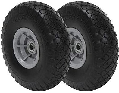 WHEEL, SOLID, METALLIC, HAND TRUCK, SOLID POLYURETHANE