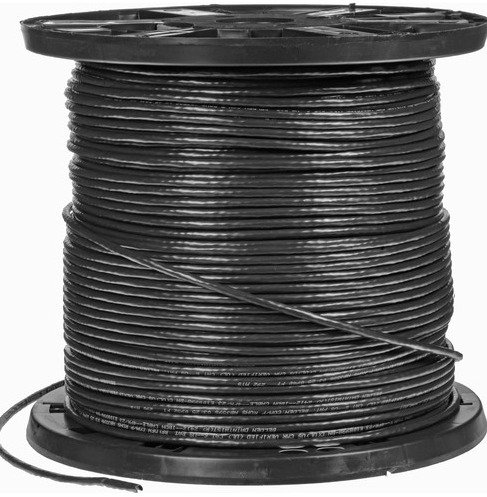 CABLE ASSEMBLY, SPECIAL PURPOSE, CAT6, UTP, PVC, 24 AWG, 550 MHZ, BLACK
