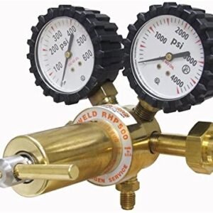 REGULATOR, NITROGEN, 0-500 PSI, 5 X 5.5 X 7 INCHES, MANUFACTURER: UNIWELD,