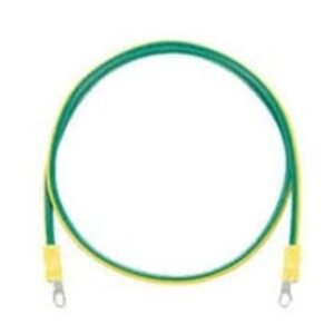 JUMPER, BOUNDING, EQUIPMENT GROUNDING, GREEN/YELLOW, #10 AWG, 24 INCHES