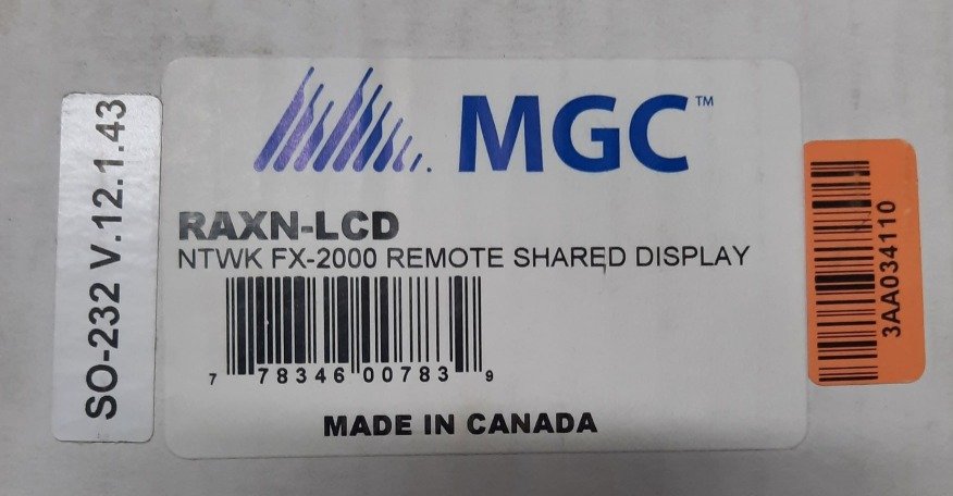 REMOTE, ANNUNCIATOR, LCD