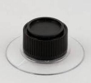 KNOB, ROUND, BLACK, 2.50 X 3.05 X 1.35 INCHES