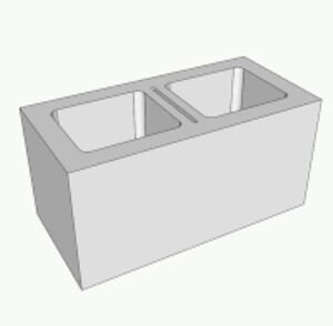 CONCRETE MASONRY UNIT, SOLID, 12 X 12 X 10 INCHES
