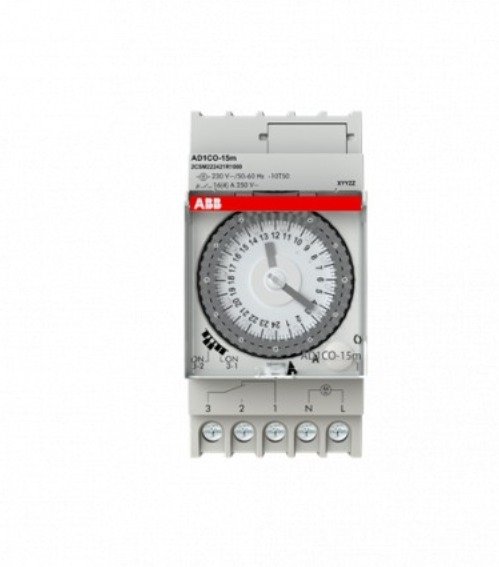 SWITCH, TIME, ANALOGUE, 1-CHANNEL, 50/60 HZ, 230V, 16A, 44 X 66 X 88 MM