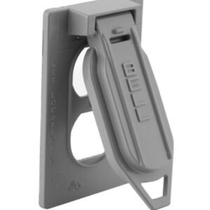 PLATE, WALL, ELECTRICAL, 1 GANG, ZINC ALLOY, GRAY, 4.563 X 2.813 INCHES