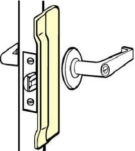 LATCH, PROTECTOR, 630, STAINLESS STEEL, 2-1/8 X 10 INCHES