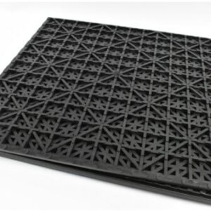 MAT, FLOOR, RUBBER, NATURAL, 18 X 0.58 X 30 INCHES