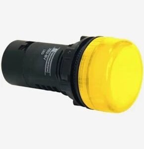LIGHT, INDICATOR, PILOT, LED, YELLOW, 230-240VAC