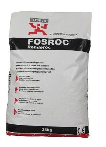 CONCRETE MIX, RENDEROC RS XTRA, POWDER, GRAY, 25 KG