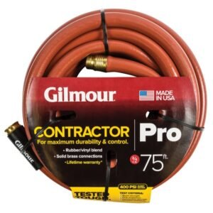 HOSE, GARDEN, RUBBER/VINYL, RED, 3/4 INCH X 75 FEET,