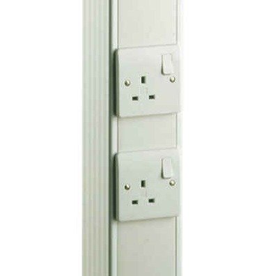 POLE ASSEMBLY, POWER, ALUMINIUM, POWDER COATED