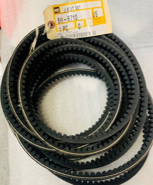 BELT, V, COGGED, RUBBER, 84.02 X 0.63 INCHES, MANUFACTURER: CATERPILLAR,