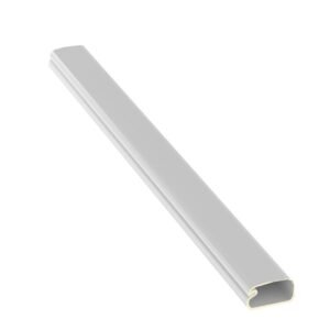 RACEWAY, NONMETALLIC, PVC, WHITE, ADHESIVE, 1.01 X 0.58 INCH X 10 FEET