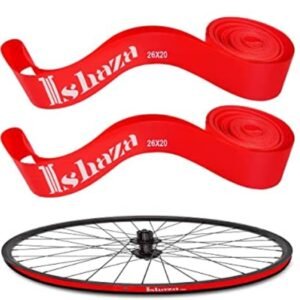 LINER, RIM, TUBE PROTECTION, BICYCLE, POLYVINYL CHLORIDE, RED, 26 X 18 MM, MANUFACTURER: DHIEONG, MODEL: F00026,