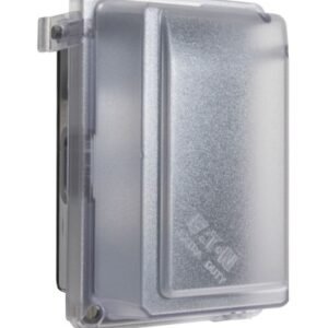 COVER, JUNCTION BOX, SINGLE GANG, POLYCARBONATE
